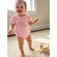 thumbnail image 6 of BemeyourBBs Infant Baby Girls First Birthday Outfit 1st Years Old Birthday Clothes Bubble Romper Cute Floral Letters Embroidery Short Sleeve Summer Jumpsuit Bodysuit Playsuit, 6 of 9