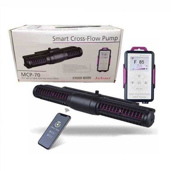 Jebao MCP-70M WiFi Sine Cross Flow Pump Wave Maker with Controller, Black (PET-MCP-70M-2)