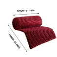 thumbnail image 2 of Throw Blanket Cozy Solid Color Flannel Blanket Cozy Air Conditioner Afternoon Nap Comfortable Blanket Cover Blanket, 2 of 8