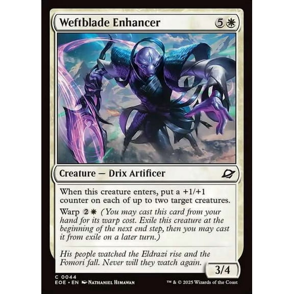 MtG Edge of Eternities Common Weftblade Enhancer (FOIL) #44