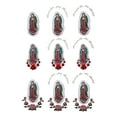 thumbnail image 4 of New Born Baby Boy Christening Baptism Formal White Paisley Suit Silver Mary on Stole & Back SM-20, 4 of 4