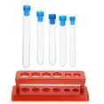 thumbnail image 5 of LULULION Plastic Test Tubes with Stand Highly Transparent for Lab 5Pcs, 5 of 8