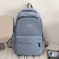 thumbnail image 4 of UJNDER School for Girls Women's Stylish Solid Color Backpack, Lightweight Casual Bookbag with Large Capacity for School and College Girls Bookbag Blue,One Size, 4 of 4