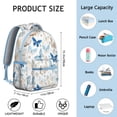 thumbnail image 6 of "Fashionable Butterfly Print School Bag - Large Capacity Backpack with Laptop Compartment, Water-Resistant", 6 of 6