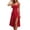 Red, variant on Bxsruta Womens Sundress Polka Dot Midi Dress Slit Summer Casual Dresses