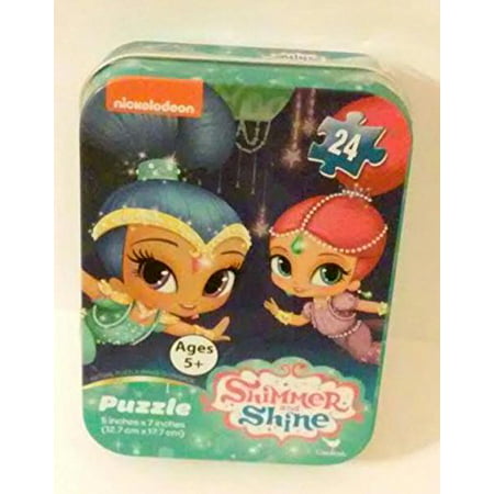 Jigsaw Puzzle Tin 24 pc., 1 Shimmer and Shine Nick Jr. Ouzzle Tin 24 pc. By Shimmer and Shine Ship from US