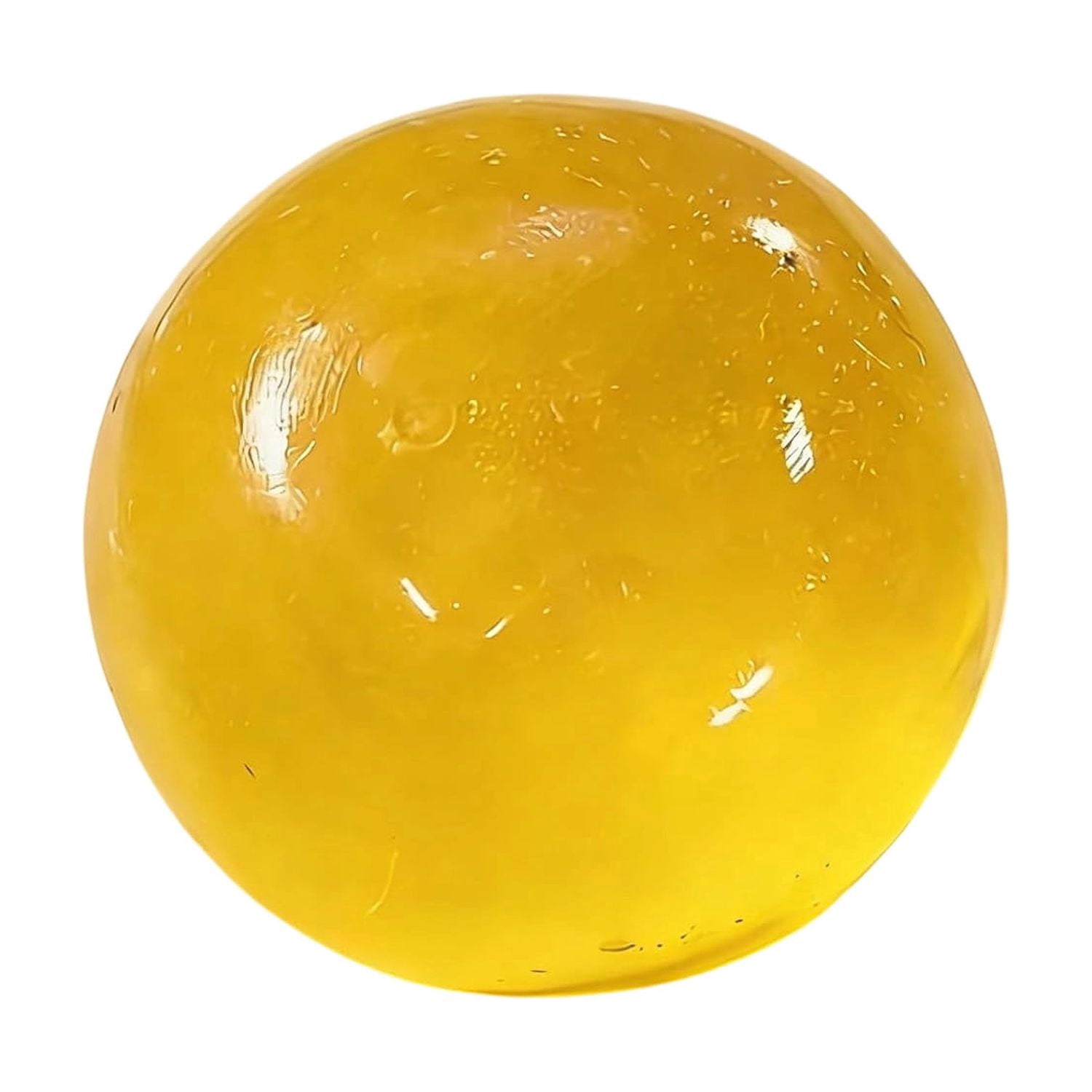 Handmade Coconut Oil Squishies Ball, 2026 New Crunchy Fidget Stress Ball, Slow Rising Squishy, Non-Sticky, Easy to Clean, Improving Focus, Or Easing Tension During Study, Work, Or Relaxation (Yellow)