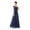 Dark blue, variant on Women's Long Evening Dress, Wedding, Bride, Lace, Ma