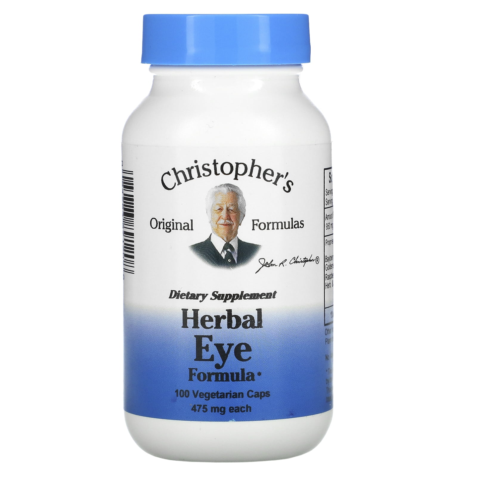 Dr. Christopher's Original Formulas Herbal Eyebright Formula 100 Vegetarian Capsules Dr. Christopher's Original Formulas Herbal Eyebright Formula 100 Vegetarian Capsules