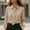 #249-Khaki, variant on Ounisa Women's Silk Blouse Long Sleeve Bow Tie Neck Button Down Shirts Casual Office Work Blouse Tops