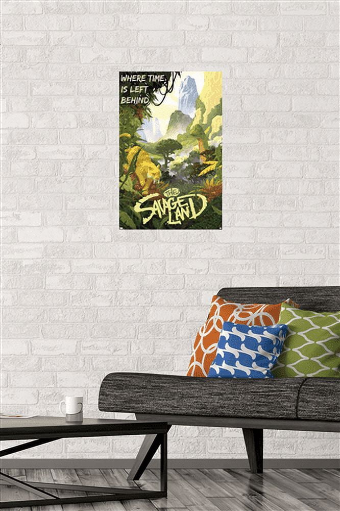 Marvel: Hero Lands - The Savage Land Wall Poster, 14.725" x 22.375"