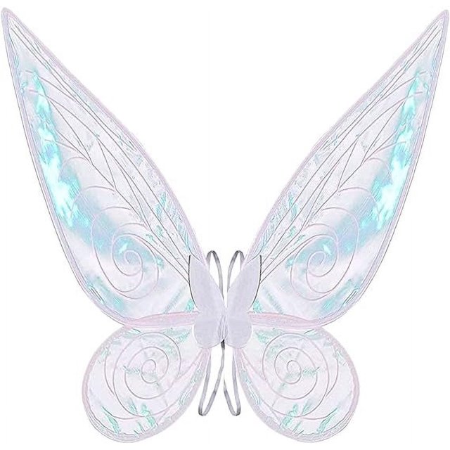 Ala de hada, disfraz de Halloween de hada y mariposa, alas de ángel, disfraz de Halloween, alas de ángel brillantes, recuerdo de fiesta