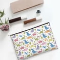 thumbnail image 6 of Hirioo Cute Dinosaur for Paper Reusable Cosmetic Bag Zipper Encouragement Travel Pouch Toiletry Bag for Women Girls, 6 of 7