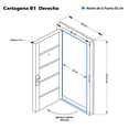 thumbnail image 2 of Puerta de Seguridad Cartagena B1 Derecha Eversafe Sencilla. Eversafe Puerta de Seguridad Cartagena B1 Derecha 96 cm x 213 cm, 2 of 4