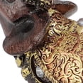 thumbnail image 4 of Riousery Wealth Lucky Elephant Statue Resin Feng Shui Figurine Home Decoration for Living Room Housewarming Gift, Small 4.72 Inches / 12 cm, Brown, 4 of 9