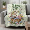 thumbnail image 2 of Easter Blanket Soft Cozy Warm Throw Blanket for Couch, Plush Fuzzy Flannel Fleece Blankets for Sofa, Spring Floral Easter Eggs Bunny Tulip Butterfly Bed Blankets Lightweight Gifts for Women, 40"x60", 2 of 9