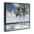 thumbnail image 4 of Stupell Industries Peaceful Tropical Landscape Coastal Painting Black Framed Art Print Wall Art, 20 x 16, 4 of 10