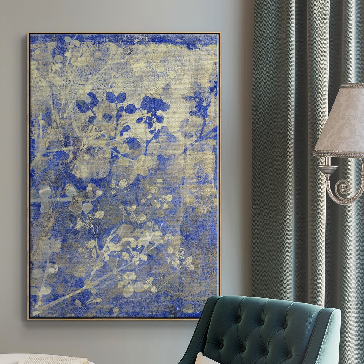 Boundless I Framed Premium Gallery Wrapped Canvas - Ready to Hang - 27 x 41 - Natural Wood Floating Frame