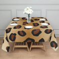 thumbnail image 3 of Gold and Brown Of Leopard Print Square Tablecloth,Waterproof Square Table Cover,Wipeable Spillproof Washable Table Cover for Home Kitchen Party Decor 52"x52"(132x132cm), 3 of 6