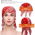 thumbnail image 6 of PHOGARY 4pcs Women Chemo Hat Turban Beanie, Pre-Tied Headwraps Turbans Cap Beanie Hat Head Wraps Hair Coverings for Women, Women's Sleep Caps Chemo Cancer Hat, 6 of 7