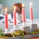 thumbnail image 4 of Portavelas, de Adviento, Palillos, de Adviento, Portavelas, Velas CóNicas con , 6 Piezas Blanco, 4 of 7