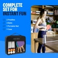 thumbnail image 5 of PRO SPIN All-In-One Ping Pong Set - Retractable Ping Pong Net for Any Table (72"), High-Quality Ping Pong Paddles and Balls, Storage Case - Portable Table Tennis Gifts for Boys & Girls (4-Player Set), 5 of 9
