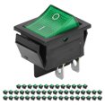 thumbnail image 4 of TICFOX Samfox, 50 Uds., interruptor de encendido a presión, latón, 4 pines, 2 posiciones, Mini interruptores basculantes para barcos, alta corriente 125/250V(verde), 4 of 14