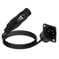 thumbnail image 5 of 4Pin Type XLR Panel Mount Chassis to Female Connector XLR 5 meters, 5 of 5