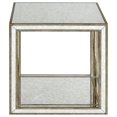 thumbnail image 4 of Home Square 19" Square Mirrored Accent End Table in Antique Gold - Set of 2, 4 of 6