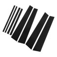 thumbnail image 4 of Pillar Post Decal Trims, Scratch Proof Mirror  Gloss Black Abrasion Resistant Lightweight Anti Aging PC Door Window Pillar Posts Sticker  For Car Replacement For  2013-20198pcs, 4 of 8