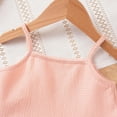 thumbnail image 6 of TOWED22 Baby Girls Adorable Clothes 2 Piece Outfits Sleeveless Tank Shirts and Shorts Sweet Casual Toddler Summer with Pockets(Pink,2-3 Y), 6 of 8