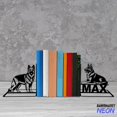 thumbnail image 2 of Handmadetneonsign German Shepherd Dog Metal Bookends, Dog Name Bookend, Dog Table Bookshelf Decor 046994, 2 of 4