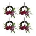 thumbnail image 2 of Valentines Day Decorations Wreath Set for Front Door , 4pcs 10in Heart Garland for Front Door, Spring Artificial Flower Wreath, Kitchen Cabinet Valentine Decorations for Home Indoor Easter Decor A, 2 of 7