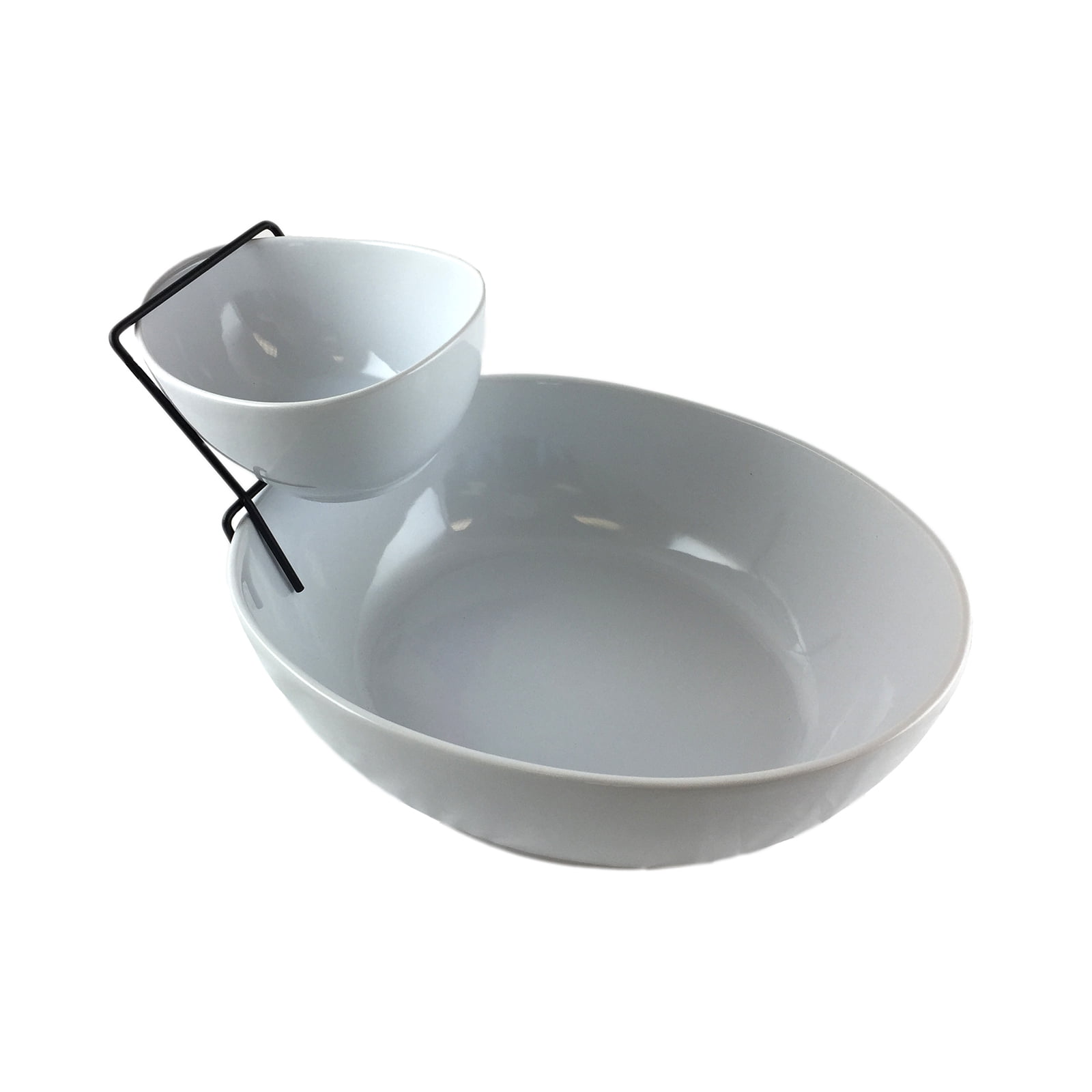 Gibson Elite Gracious Dining 2 Tier chip and Dip Server Set