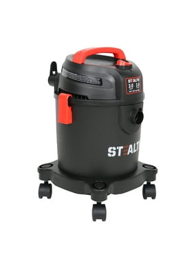 STEALTH 3 Gallon 3 Peak Horsepower Wet Dry Vacuum (AT18202P-3B) with Swiveling Casters