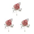 thumbnail image 1 of Redempat Versatile Wedding Brooch Add Classy And Sophisticated Touch To Any Look Modern Minimalist Brooch Pin peach powder 3Set, 1 of 6