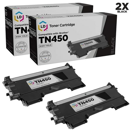 Compatible Brother Set of 2 TN450 High Yield Toner Cartridges TN-450 TN420 TN-420 MFC-7240 MFC-7360N MFC-7365DN MFC-7460DN MFC-7860DW HL-2240 HL-2130 HL-2132 HL-2220 HL-2230 (Best Tn450 Compatible Toner)