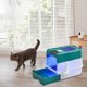 thumbnail image 1 of Caja de arena para gatos cerrada y cubierta Caja de arena para mascotas Extraíble Altura Inodoro para gatos con capucha duradera con tapa para conejos Verde Yinane Bandeja de arena para gatos, 1 of 8