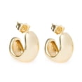 thumbnail image 1 of Aretes Coqueta Broquel Abierto Ametrinaa 10mm Chapa de oro 18k EASM0015, 1 of 5