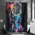 itdsatrgt Long Shower Curtain, 36x72 Shower Curtain Set with 9 Shower
