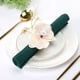 thumbnail image 2 of Xiao Hua Servilleteros de estilo minimalista para decoración de escritorio, para hotel, restaurante, mesa de hotel, con forma de flor, 12 unidades (color champán), 2 of 3