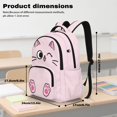 thumbnail image 6 of Jeiento Cute Cat Lightweight 17 Inch Kids Backpack Set 4-Piece Lunch Bag Pencil Case Water Bottle Holder for Girls, Pink, 6 of 7