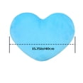 thumbnail image 3 of Cojines mullidos de color, almohada de felpa con forma de corazón, cojín con forma de corazón, almohada de felpa, instalación sin esfuerzo, 3 of 8