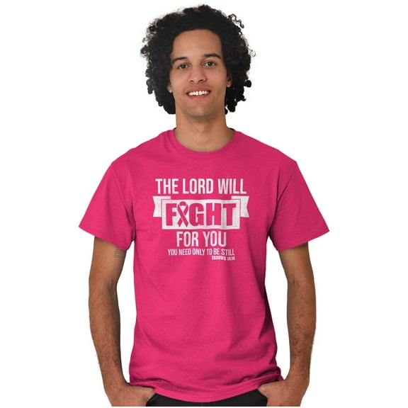 Breast Cancer Lord Will Fight For You Women's Graphic T Shirt Tees Brisco Brands S