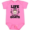 thumbnail image 3 of Inktastic Life is Better with Goats Boys or Girls Baby Bodysuit, 3 of 5