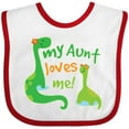 thumbnail image 3 of Inktastic My Aunt Loves Me Nephew Boys Baby Bib, 3 of 4