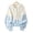 Blue, variant on Idoravan Womens Sweater Cardigan Button Up Womens Sweater Cardigan with Hood Fashion Women's Solid Casual Blouses Ladies Tops Button Cardigan Hooded Sweater