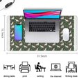 thumbnail image 5 of Long Mouse Pads for Desk,Green Cartoon Unicorn Floral Pattern Desk Mats on Top Of Desks, Desk Mouse Pad Extra Large with 3mm Non-Slip Base and Stitched Edge for Gaming,Office,Work,Home 31.5"x15.7", 5 of 6