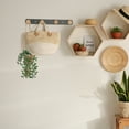 thumbnail image 4 of Perchero de pared de 7.9 pulgadas, ganchos adhesivos montados en la entrada con 3 ganchos para colgar ropa, toalla, sombrero, llave, bolsas, blanco, 4 of 6