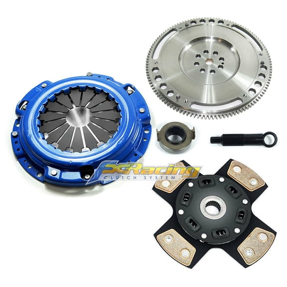 FX STAGE 5 CLUTCH & X-LITE FLYWHEEL KIT FITS H22 H23 F22 F23 (2300LBS) 4-PUCK SPRUNG